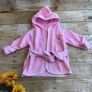 Pink bath robe by BabyKiss Size 0-9 Months